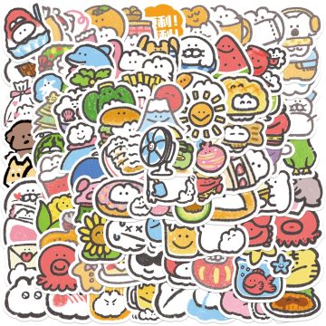Mini MOKMOK Cartoon Stickers Waterproof Vinyl Decals for Fridge, Laptop, Skateboard, Bicycle