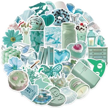 Summer Mint Mambo Stickers for Diary Water Bottle
