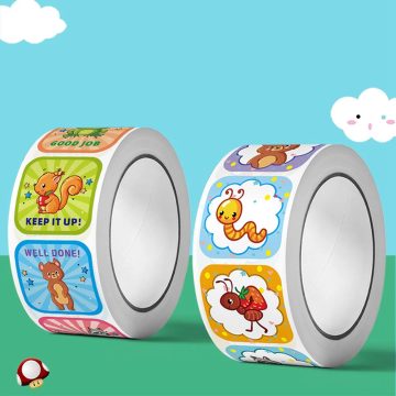 Cute Animal Motivational Stickers for Kids and Student Rewards