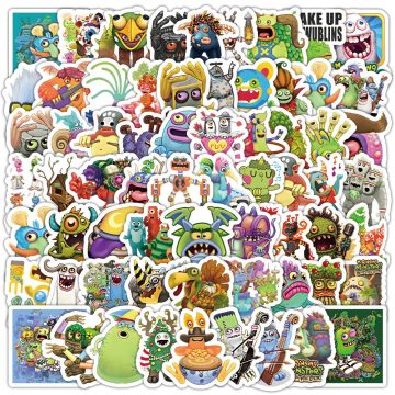 My Singing Monster Anime Stickers - Laptop, Phone, Notebook, Skateboard Decals