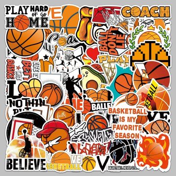 Basketball Graffiti Stickers for Helmet, Wall, Desk Decoration