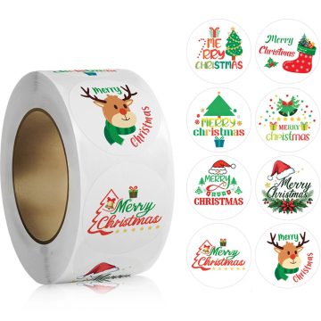 Santa Claus Thank You Stickers - Holiday Gift Sealing Decor