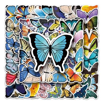 Cute Butterfly Waterproof Vinyl Stickers for Skateboard and Snowboard