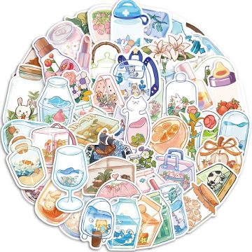 Cute Animal Stickers Pack - Decals for Skateboard Fridge Phone Car