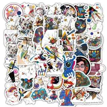 Wassily Kandinsky Art Stickers Laptop, Stationery, and Home Decoration