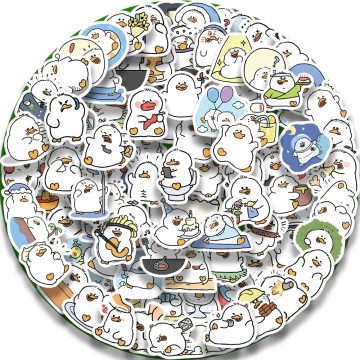 Aesthetic Duck Stickers for Scrapbooks and School Supplies