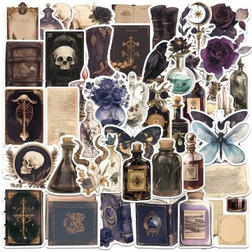 Dark Pharmacist Poison Bottle Decals for Laptop & Notebook
