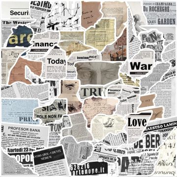 Retro Fragment Graffiti Stickers - Vintage DIY Decals