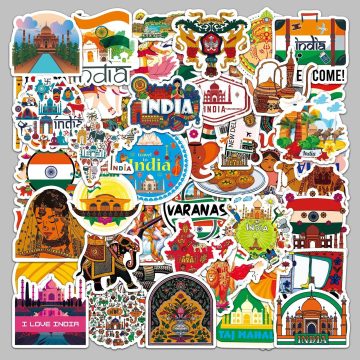 Adventure Travel Cartoon Stickers for Wall and DIY Decoration