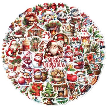 Christmas Waterproof Graffiti Stickers for Kids Gift