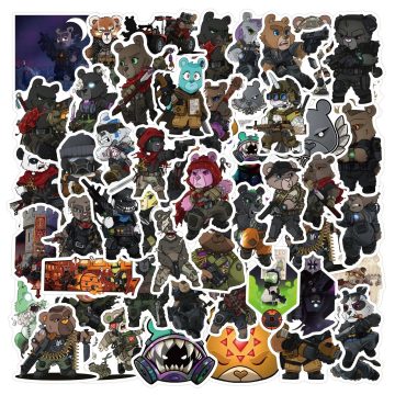Tactical Teddy Cool Animal Stickers - DIY for Scrapbook Luggage Laptop Guitar Car Bike Cartoon
