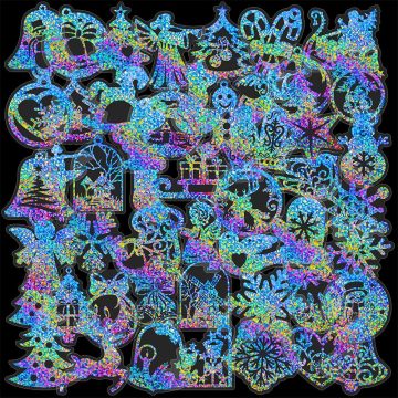 Twinkle Holographic Laser Stickers - Aesthetic Gradient for Laptop Notebook Phone Car Cute