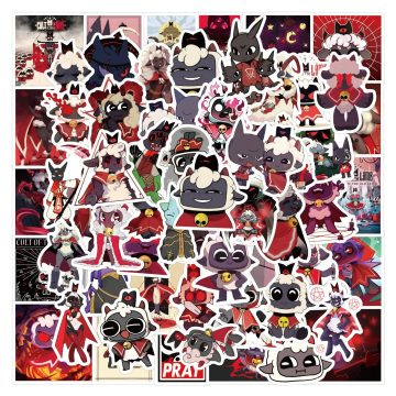 Cult of The Lamb Game Stickers - Funny Cartoon Decals for Guitar & Luggage