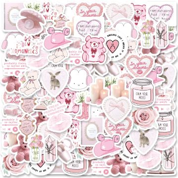 Valentines Day Themed Stickers Journals, Notebooks, Phone Cases