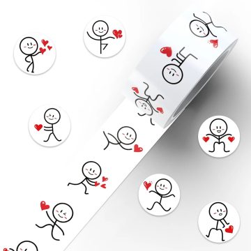 Cute Line Art Cartoon Stickers for Laptop, Luggage, Phone, Guitar