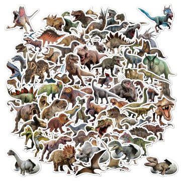 Dinosaur Cartoon Stickers for Kids' DIY Crafts