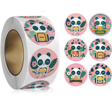 Funny Panda Cartoon Stickers for Kids Gift Decoration and Sealing Labels