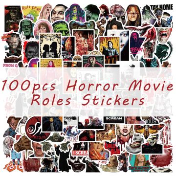 Horror Movie Thriller Halloween Sticker Pack