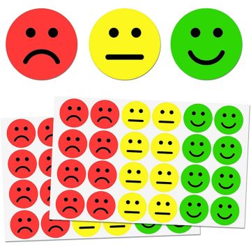 Happy Sad Face Behavior Stickers for Teachers