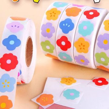 Colorful Flower Reward Stickers for Classroom and Homework