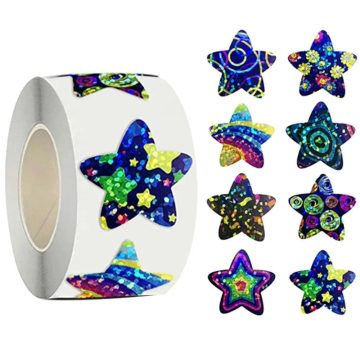 Cartoon Outer Space Star Stickers for Rewards Games Party Gifts