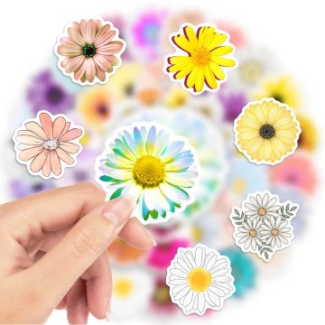 Autumn Flower Daisy Sunflower Stickers