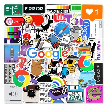 Programming 404 Error Graffiti Stickers - DIY Waterproof Decals for Car Computer