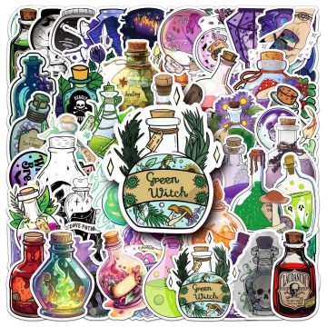 Magic Potion Bottle Stickers - Aesthetic Vinyl Decals for Fridge Notebook