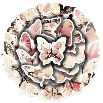 Princess Aesthetic Butterfly Stickers for Journals and Cases
