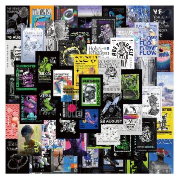 Aesthetic Cartoon Stickers - Graffiti Decals for Luggage & DIY Skateboard