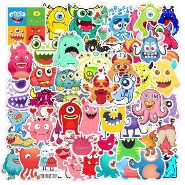 Cute Monster Graffiti Stickers - Kids Waterproof