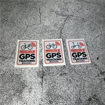 GPS Warning Stickers for Car, Bike, and Road Equipment