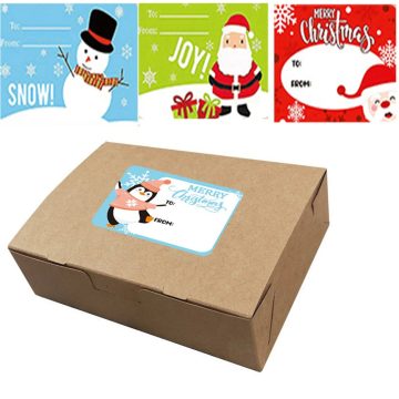 Santa Claus Gift Stickers Holiday Packaging Decoration
