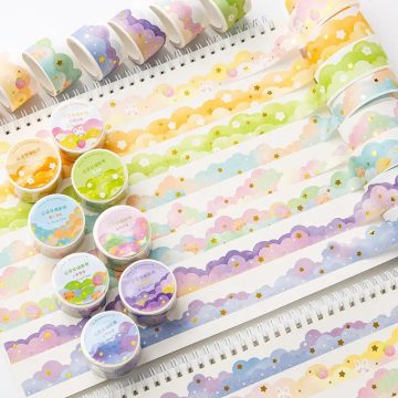 Cloud Foil Stickers - Decorative Bronzing Film Sticker Set