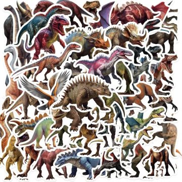 Dinosaur Kids Ancient Animal Stickers for Suitcase Notebook Phone