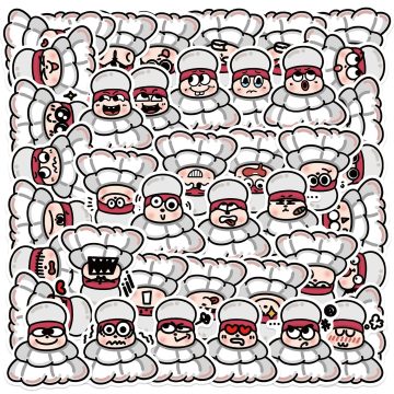 Funny Badminton Emoticon Stickers - Laptop & Scrapbook Decor
