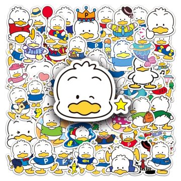 Ahiru No Pekkle Stickers Cute Decorative Decals for Laptop, Suitcase, Water Bottle