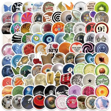 Vintage Glass Eye Bead Stickers DIY Decals for Car, Laptop, Bottle, Fridge