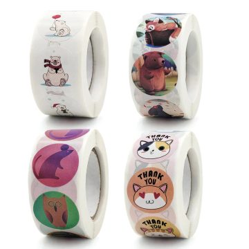 Cartoon Reward Stickers for Kids Gift Wrapping and Parties