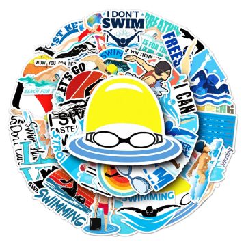 Outdoor Swimming Waterproof Stickers for Skateboard Car