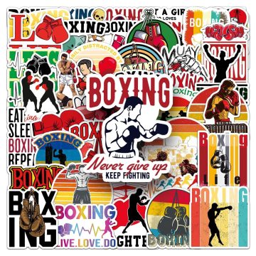 Boxing Wrestling Sport Stickers for Motorcycle Luggage