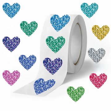 Cartoon Color Love Sealing Stickers Creativity DIY PVC Laptop Decals Decoration Reward Label Gift Toys