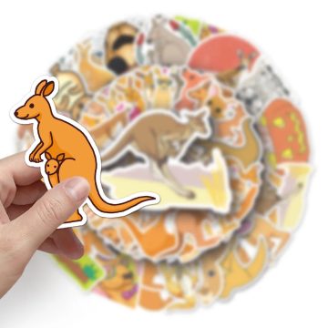 Kangaroo Kawaii Animal Stickers for Diary Journal Planner
