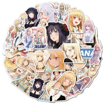 My Dress-Up Darling Kawaii Stickers - Funny Anime Girl Decals for Guitar Scrapbook