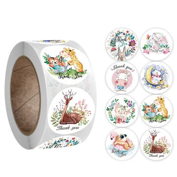 Cartoon Animal Stickers for Teacher Reward and Stationery