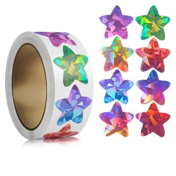 Glitter Star Stickers for Scrapbooking and Teacher Rewards