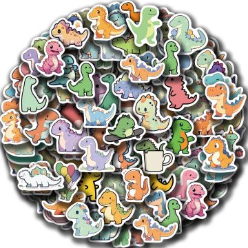 Mini Dinosaur Stickers for School and Scrapbooking Supplies