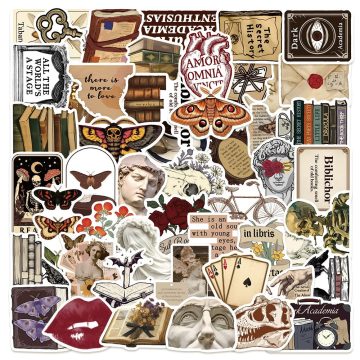Gothic Skull Academia Stickers for Guitar Phone