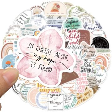 Christian Bible Stickers for Laptops, Water Bottles, Phones, and Kids Toys