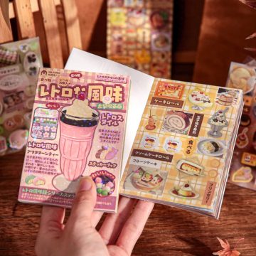 Retro Museum Theme Stickers Vintage Style for Journal, Camera & Phone Decoration